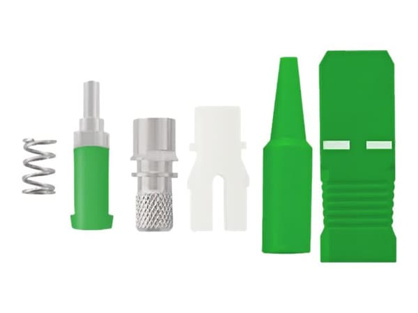 Qoltec - Verkkoliitin - SC/APC yksimuotoliitin (uros) - valokuitu - 0,9 mm / 125 mikronia - G.657.A / G.657.A2