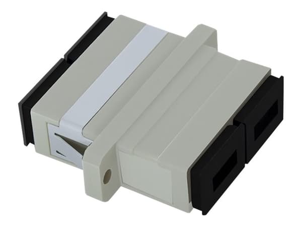 Qoltec Duplex - Nettverkkopler - SC/UPC-multimodus (hunn) til SC/UPC-multimodus (hunn) - fiberoptisk