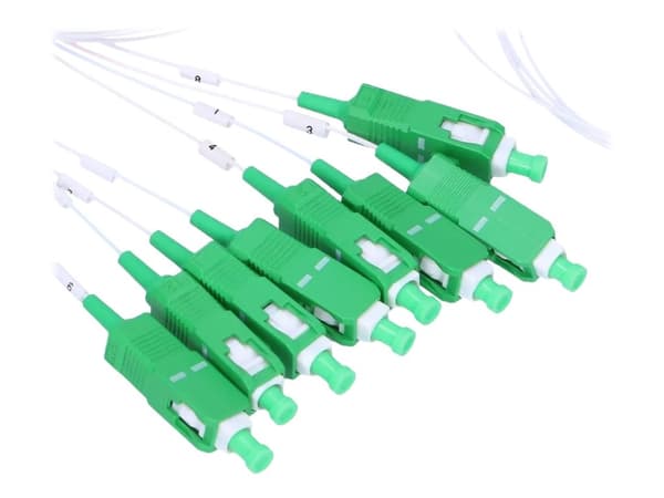 Extralink - Nätverksdelare - SC/APC (hane) till SC/APC (hane) - 1 m - 0.9 mm - fiberoptisk - G.657.A1
