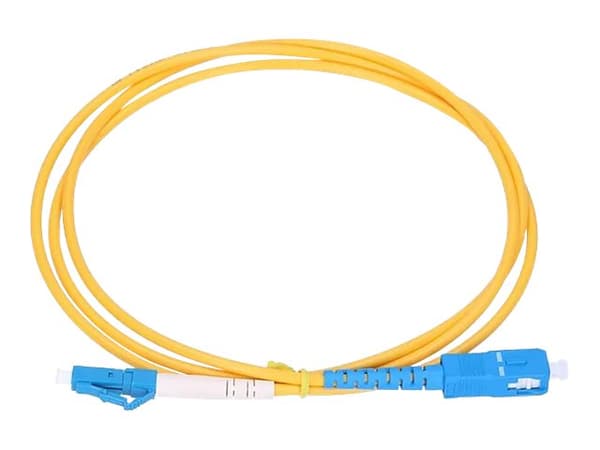 Extralink - Koblingskabel - SC/UPC-enkeltmodus (hann) til LC/UPC-enkeltmodus (hann) - 1 m - 3 mm - fiberoptisk - simpleks - G.652D