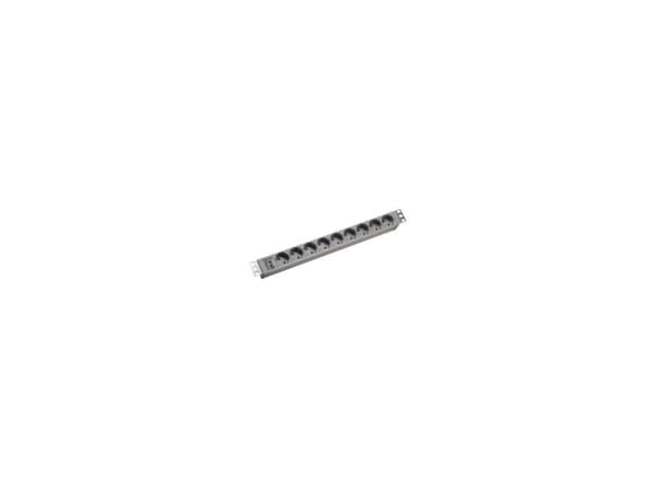 Lindy 9-Outlet Surge protector, 9 AC-pistorasia(a), Harmaa, 2 m, Schuko