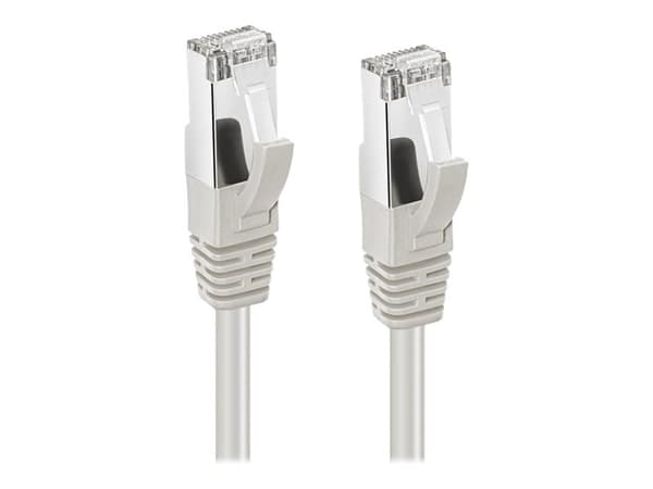 MicroConnect - Patchkabel - RJ-45 (han) til RJ-45 (han) - 3 m - S/FTP - CAT 6a - booted, halogenfri, formet, rund, knastfri - grå