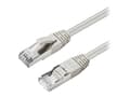 Pikkukuva 1 / 5: MicroConnect - Patchkabel - RJ-45 (han) til RJ-45 (han) - 3 m - S/FTP - CAT 6a - booted, halogenfri, formet, rund, knastfri - grå