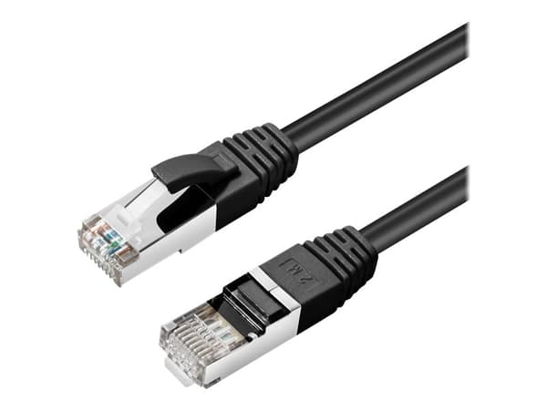 MicroConnect - Koblingskabel - RJ-45 (hann) til RJ-45 (hann) - 2 m - S/FTP - CAT 6a - uten hindringer, halogenfri, rund, formstøpt, med støvel - svar