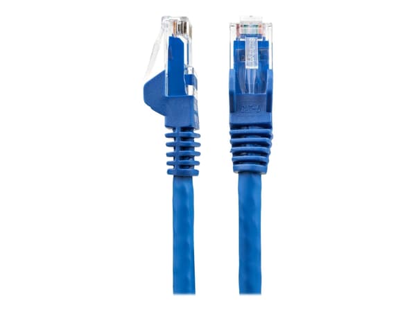 StarTech.com 50cm LSZH CAT6 Ethernet Cable, 10 Gigabit Snagless RJ45 100W PoE Network Patch Cord with Strain Relief, CAT 6 10GbE UTP, Blue, Individua