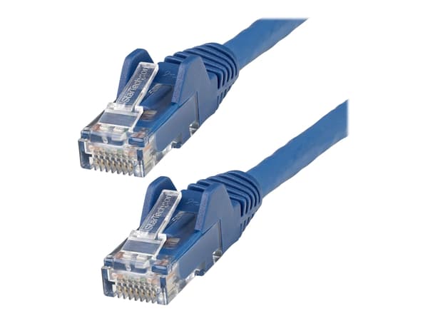 StarTech.com 50cm LSZH CAT6 Ethernet Cable, 10 Gigabit Snagless RJ45 100W PoE Network Patch Cord with Strain Relief, CAT 6 10GbE UTP, Blue, Individua