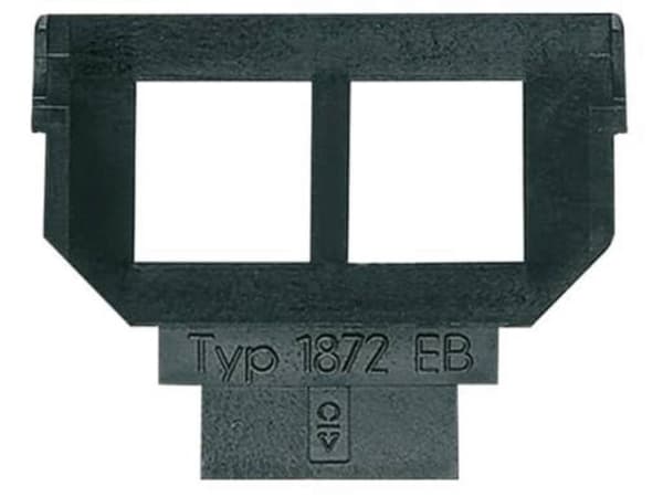 Busch-Jaeger 1872 EB, Svart, Metall, 2 x 6 8-pin, 1 styck