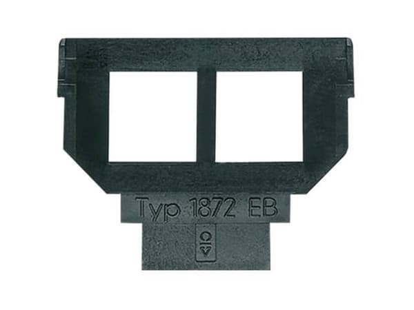Busch-Jaeger 1872 EB, Svart, Metall, 2 x 6 8-pin, 1 styck