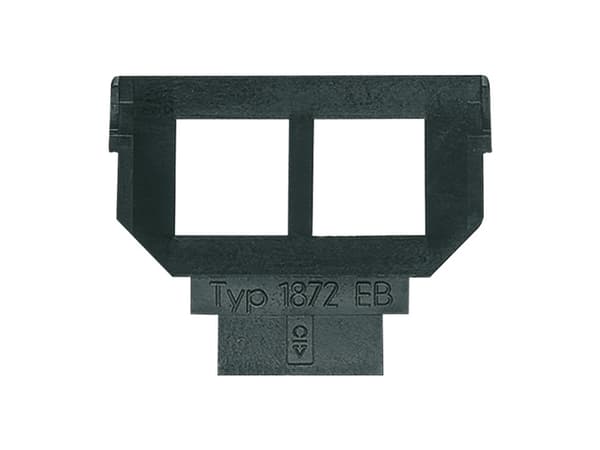 Busch-Jaeger 1872 EB, Svart, Metall, 2 x 6 8-pin, 1 styck
