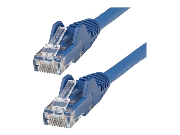 StarTech.com 3m LSZH CAT6 Ethernet Cable, 10 Gigabit Snagless RJ45 100W PoE Network Patch Cord with Strain Relief, CAT 6 10GbE UTP, Blue, Individuall