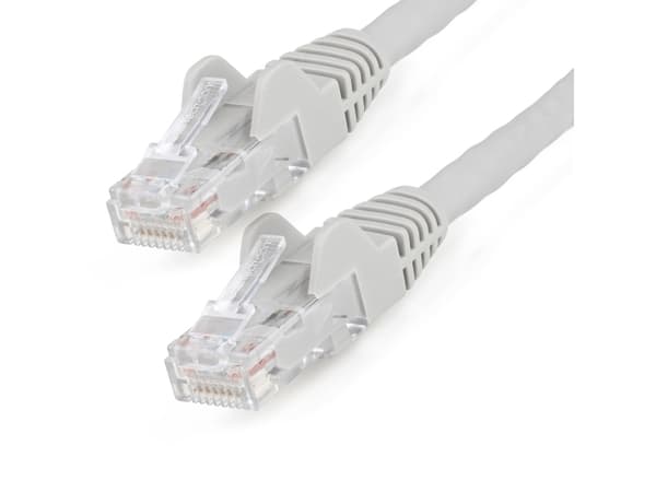 StarTech.com 50cm LSZH CAT6 Ethernet Cable, 10 Gigabit Snagless RJ45 100W PoE Network Patch Cord with Strain Relief, CAT 6 10GbE UTP, Grey, Individua