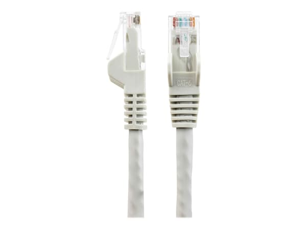 StarTech.com 50cm LSZH CAT6 Ethernet Cable, 10 Gigabit Snagless RJ45 100W PoE Network Patch Cord with Strain Relief, CAT 6 10GbE UTP, Grey, Individua