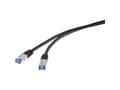 Miniatyrbilde 1 av 5: Renkforce RF-4673692, 10 m, Cat6a, S/FTP (S-STP), RJ-45, RJ-45, Sort