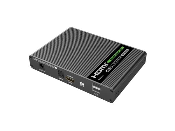 Techly IDATA HDMI-KVM67, Sender og Mottaker, Koblet med ledninger (ikke trådløs), 70 m, Cat6, Cat6a, Cat7, 4096 x 2160 piksler, 60 Hz