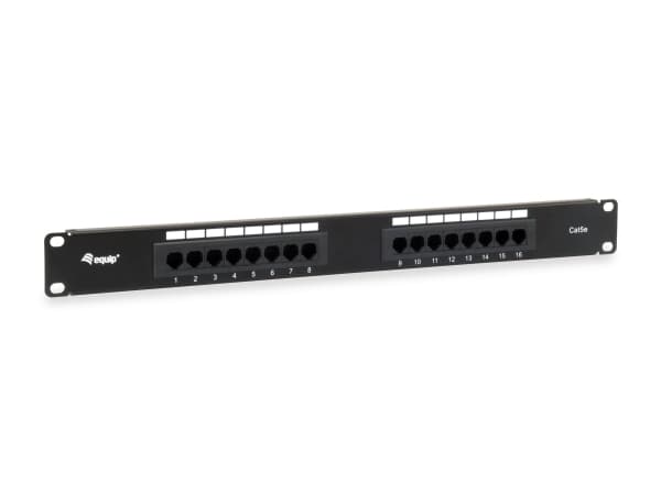 Equip 235317, 10/100/1000Base-T(X), Gigabit Ethernet, 1000 Mbit/s, RJ-45, Cat5e, Svart Svart