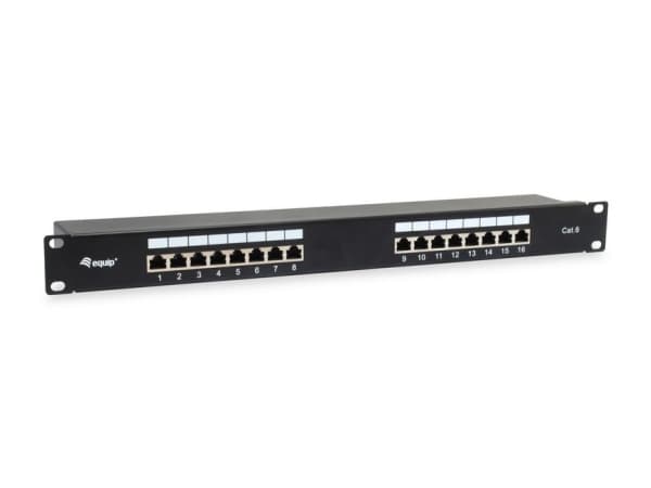 Equip 326417, 10/100/1000Base-T(X), Gigabit Ethernet, 1000 Mbit/s, RJ-45, Cat6, Sort Sort