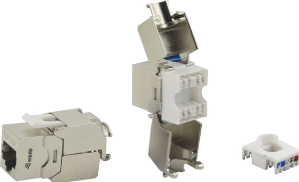 Equip 767222, Flat, Sølv, RJ-45, LSA, Hunkjønn, 23/26