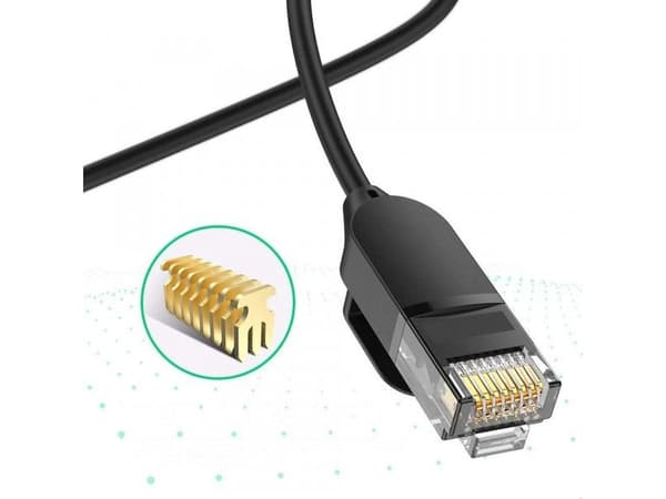 Ugreen Ugreen Ethernet-verkkokaapeli RJ45 Cat 6A UTP 1000Mbps 1 m musta (70332) universal (58914-uniw) - 58914-uniw