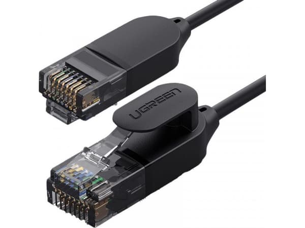 Ugreen Ugreen Ethernet-verkkokaapeli RJ45 Cat 6A UTP 1000Mbps 1 m musta (70332) universal (58914-uniw) - 58914-uniw
