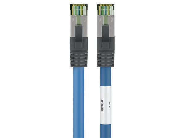 Goobay 45665, 15 m, Cat8.1, S/FTP (S-STP), RJ-45, RJ-45, Blå