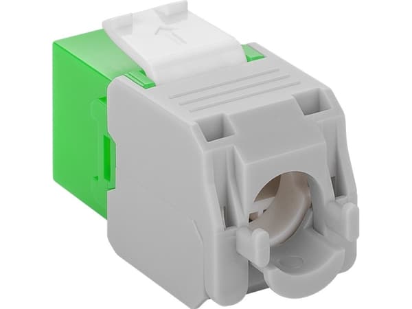Goobay 90687, Flat, Grønn, RJ-45, LSA, Hunkjønn, 22/26