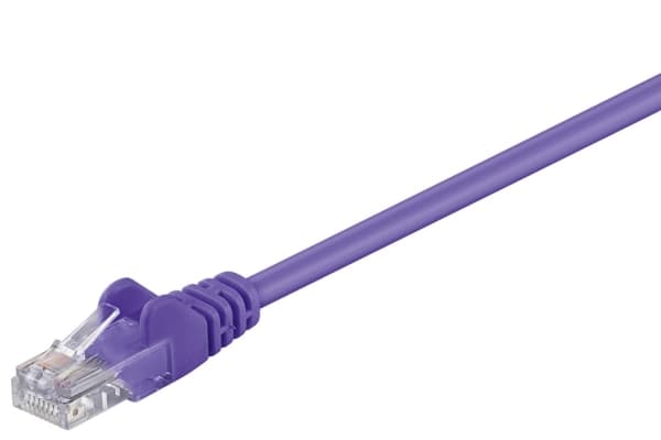 Goobay 95234, 3 m, Cat5e, U/UTP (UTP), RJ-45, RJ-45, Fiolett