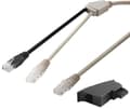 Pikkukuva 3 / 3: Goobay 3m DSL-kaapeli + TAE-sovitin, 3 m, RJ-45, RJ-45