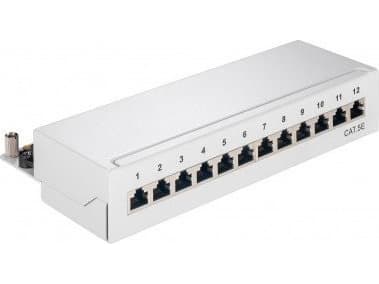 Goobay 93041, RJ-45, Cat5e, 22/26, Harmaa, Seinäkiinnitys, 212 mm