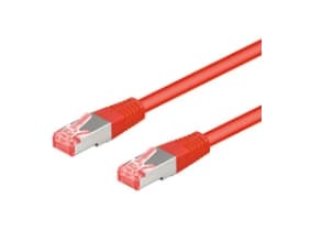 Goobay Cat6a-1000, 10m, 10 m, Cat6a, RJ-45, RJ-45, Rød