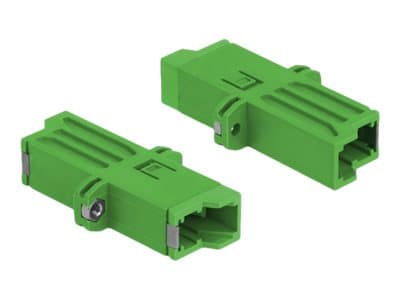 Delock - Kopplingsdon för nätverk - E2000 single-mode (hona) till E2000 single-mode (hona) - fiberoptisk - simplex - grön