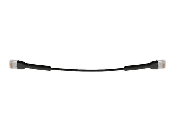 Ubiquiti UniFi - Koblingskabel - RJ-45 (hann) til RJ-45 (hann) - 10 cm - 3 mm - CAT 6 - med støvel - svart (en pakke 50)