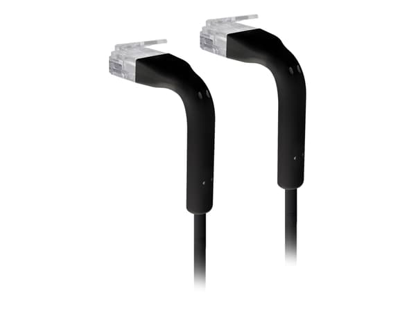 Ubiquiti UniFi - Koblingskabel - RJ-45 (hann) til RJ-45 (hann) - 10 cm - 3 mm - CAT 6 - med støvel - svart (en pakke 50)