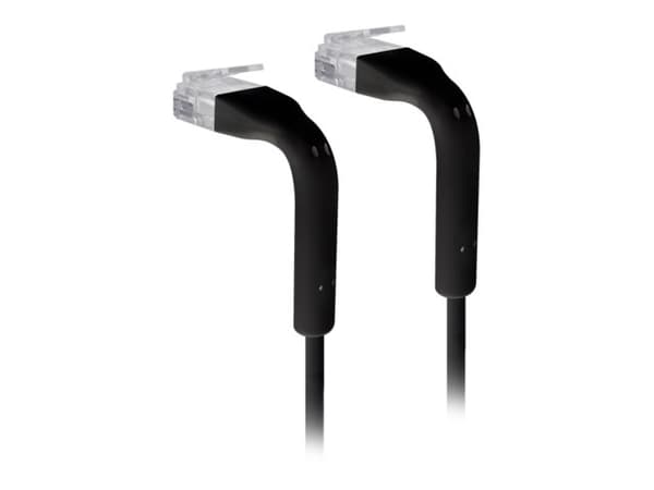 Ubiquiti UniFi - Koblingskabel - RJ-45 (hann) til RJ-45 (hann) - 10 cm - 3 mm - CAT 6 - med støvel - svart (en pakke 50)