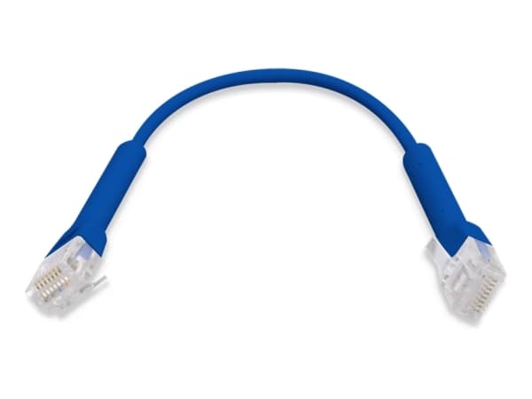 Ubiquiti UniFi - Patch-kabel - RJ-45 (hane) till RJ-45 (hane) - 10 cm - 3 mm - CAT 6 - startad - blå