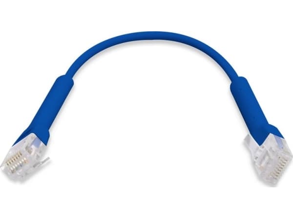Ubiquiti UniFi - Patch-kabel - RJ-45 (hane) till RJ-45 (hane) - 10 cm - 3 mm - CAT 6 - startad - blå