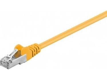 Nätverkskabel CAT 5e, F/UTP, gul, 50 m