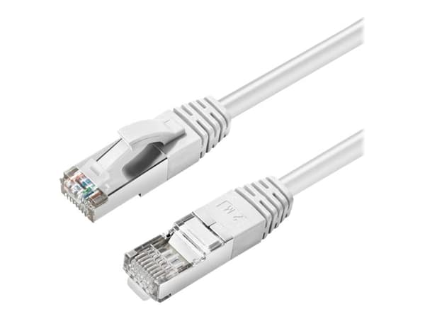 MicroConnect - Koblingskabel - RJ-45 (hann) til RJ-45 (hann) - 50 cm - 6 mm - S/FTP - CAT 6a - halogenfri, uten hindringer, rund, innendørs, formstøp