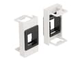 Miniatyrbilde 2 av 4: Delock - Easy 45 - keystone modulholder - 1 modul - svart, hvit