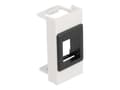 Miniatyrbilde 1 av 4: Delock - Easy 45 - keystone modulholder - 1 modul - svart, hvit