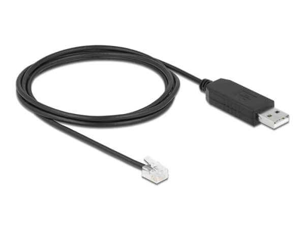 Delock - Seriell adapter - USB - RS-232 x 1 - svart