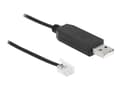 Miniatyrbild 2 av 5: Delock - Seriell adapter - USB - RS-232 x 1 - svart