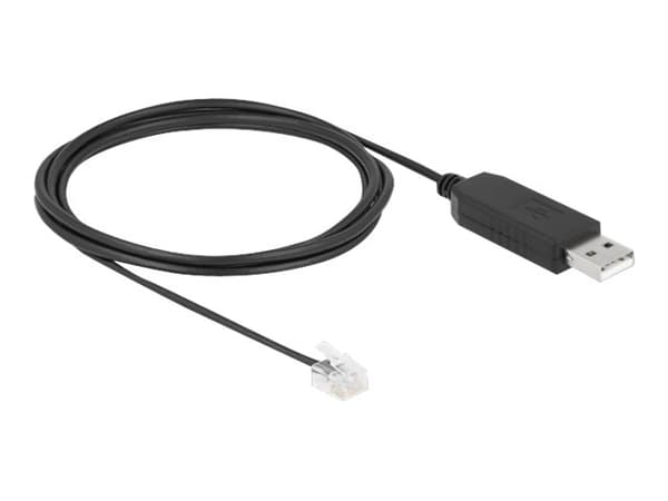 Delock - Seriell adapter - USB - RS-232 x 1 - svart