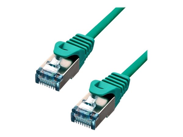 ProXtend - Koblingskabel - RJ-45 (hann) til RJ-45 (hann) - 75 cm - 6 mm - S/FTP - CAT 6a - IEEE 802.3at - halogenfri, formstøpt, uten hindringer, fle