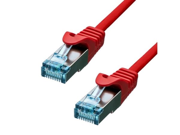 ProXtend - Koblingskabel - RJ-45 (hann) til RJ-45 (hann) - 50 cm - 6 mm - SFTP, PiMF - CAT 6a - IEEE 802.3at - halogenfri, formstøpt, uten hindringer
