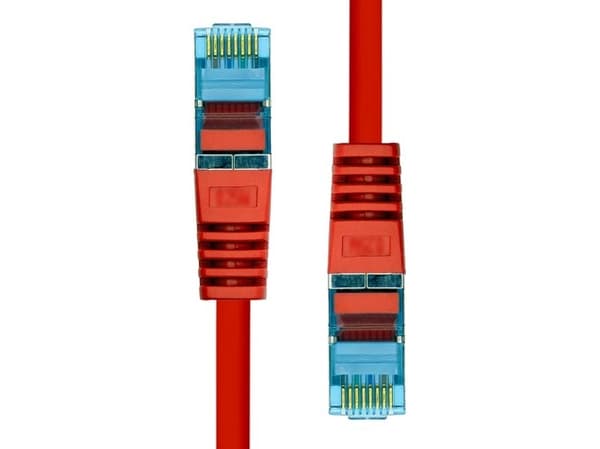 ProXtend - Koblingskabel - RJ-45 (hann) til RJ-45 (hann) - 50 cm - 6 mm - SFTP, PiMF - CAT 6a - IEEE 802.3at - halogenfri, formstøpt, uten hindringer