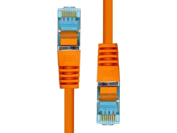 ProXtend - Koblingskabel - RJ-45 (hann) til RJ-45 (hann) - 50 cm - 6 mm - S/FTP - CAT 6a - IEEE 802.3at - halogenfri, formstøpt, uten hindringer, fle