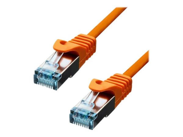 ProXtend - Koblingskabel - RJ-45 (hann) til RJ-45 (hann) - 50 cm - 6 mm - S/FTP - CAT 6a - IEEE 802.3at - halogenfri, formstøpt, uten hindringer, fle
