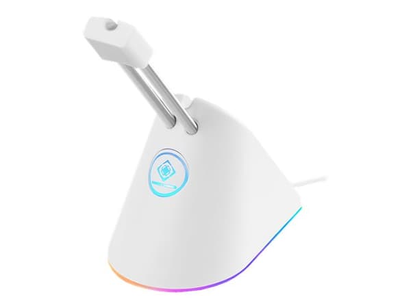 DELTACO Gaming GAM-044-W-RGB - Musbungee - vit, RGB Vit