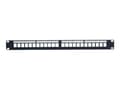 Pikkukuva 1 / 3: Lanview LVN127603, RJ-45, Cat5e, Musta, Terästä, Telinekiinnitys, 1U