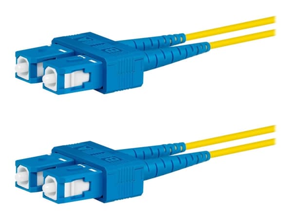 Lanview - Nettverkskabel - SC/UPC-enkeltmodus (hann) til SC/UPC-enkeltmodus (hann) - 2 m - 2 mm - fiberoptisk - dupleks - 9 / 125 micron - OS2 - halo